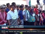 Unik, Lomba Marathon Menggunakan Sarung