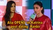 Alia OPENS on Katrina post dating rumors with Ranbir