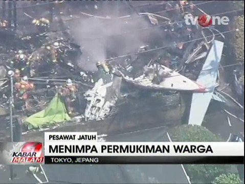 Pesawat Jatuh Timpa Permukiman di Jepang, 3 Tewas