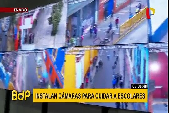 Refuerzan seguridad en colegios con nuevas cámaras de videovigilancia