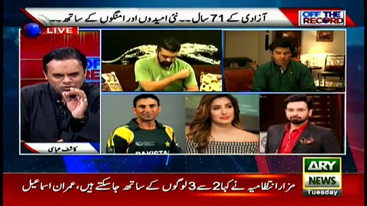 All politicians pledge to convert into Quaid-e-Azam’s Pakistan, Kashif Abassi played clips of party leaders saying that