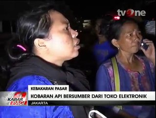 8 Kios di Pasar Permai Lorong 103 Koja Hangus Terbakar