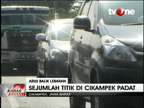 Arus Balik, Sejumlah Titik di Cikampek Masih Padat