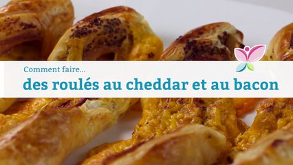 Comment faire des roulés au cheddar et au bacon