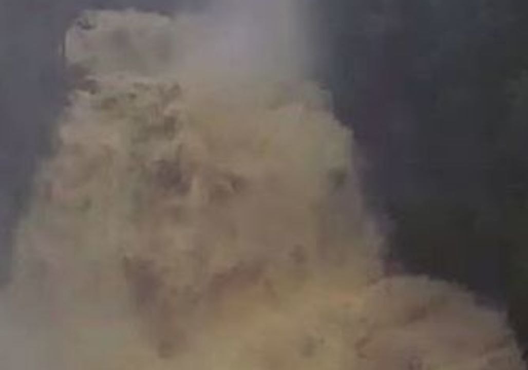 Floodwaters Rage Down New York's Shequaga Falls