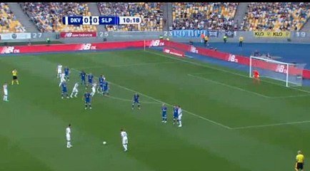 Dyn. Kiev  1  -  0  Slavia Prague  14/08/2018  Verbic B. (Tsygankov V.), Dyn. Kiev Super Amazing Goal 11' Champions league Qualif HD Ful Screen .
