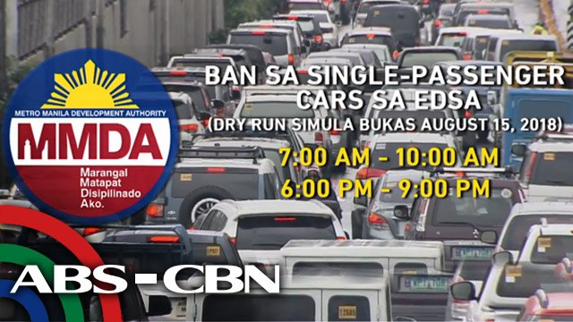 News Patrol: Dry run ng ban sa single-passenger cars sa EDSA tuwing rush hours, simula na bukas | August 14, 2018
