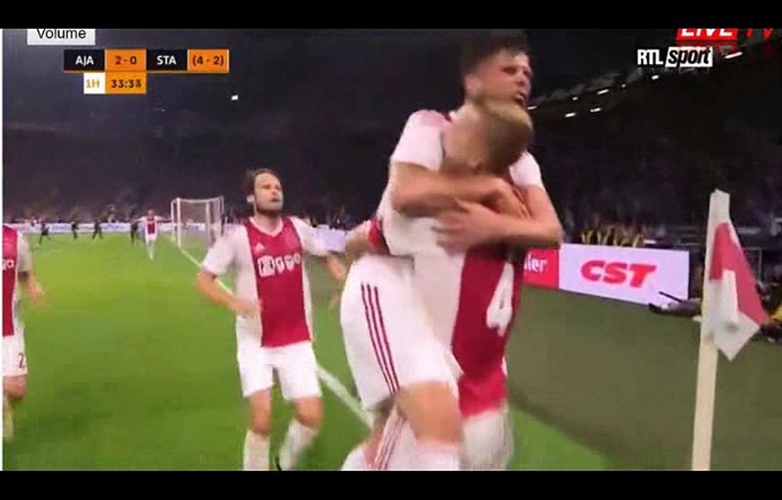 Ajax vs Standard Liege 3-0 All Goals Highlights 14/08/2018