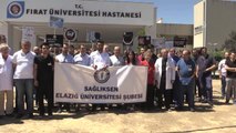 Elazığ'da Sağlık Çalışanlarına Saldırı Protesto Edildi