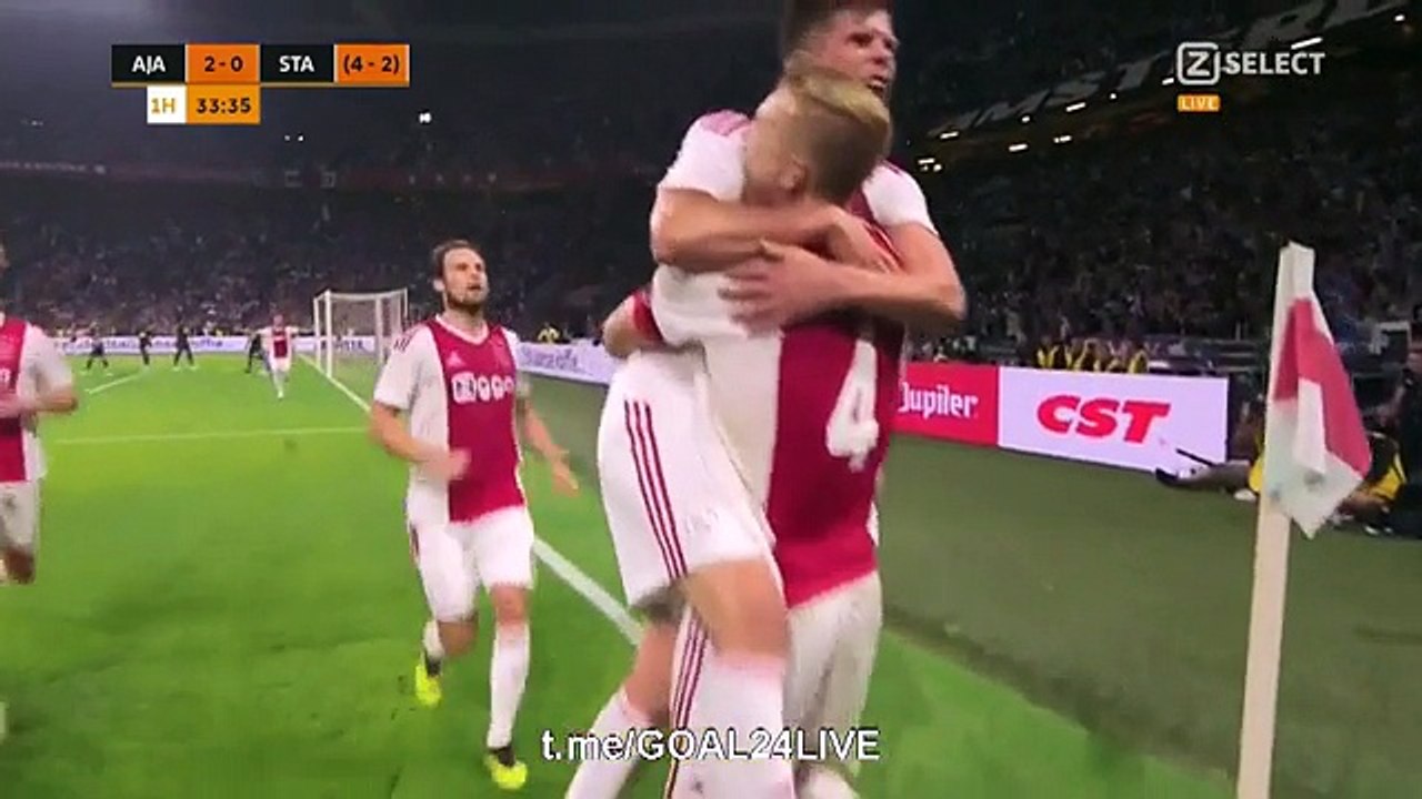 Ajax 3 – 0 Standard Liege Highlights & Full Match 2018 - Replay Goals