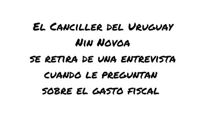 NIN NOVOA SE ENOJA Y SE RETIRA DE UNA ENTREVISTA CUANDO LE PREGUNTAN SOBRE GASTO FISCAL (2018)