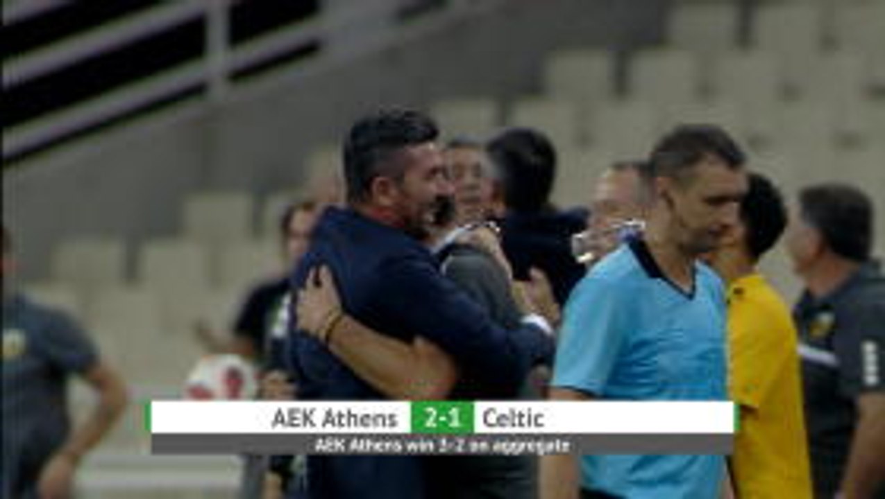 AEK Athens 2-1 Celtic (AEK Athens win 3-2 on aggregate)