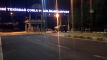 Yunan askerler ülkelerine dönmek üzere Çorlu Havaalanı'na geldi - ÇORLU