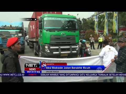 Kericuhan Mewarnai Aksi Unjuk Rasa Blokade Jalan - NET 24