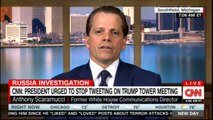 Anthony Scaramucci, Former  White House communications director speaks on President urged to stop tweeting on Trump Tower meeting. #Russia #DonaldTrump #TrumpTweet #News #TrumpTowerMeeting #BreakingNews