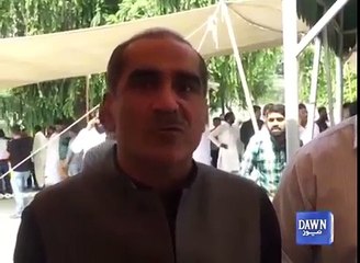 Download Video: Khawaja Saad Rafique media talks outside PA