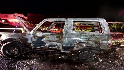 제주서 주행 중인 차량 화재...인명피해 없어 / YTN