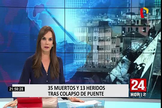 Italia: labores de rescate continúan tras desplome de puente en Génova