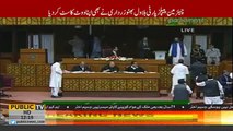 Asif Ali Zardari casts his vote for Speaker's election in National Assembly