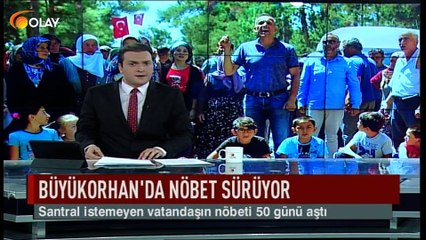 Büyükorhan'da nöbet sürüyor
