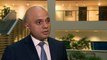 Sajid Javid thanks emergency services after terror attack