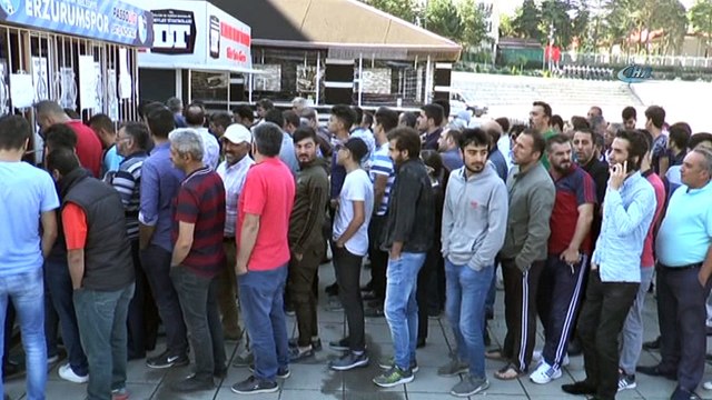 Erzurum'da Beşiktaş maçı biletlerine yoğun ilgi