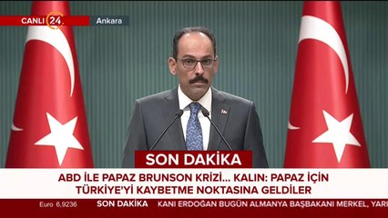 İbrahim Kalın konuşuyor