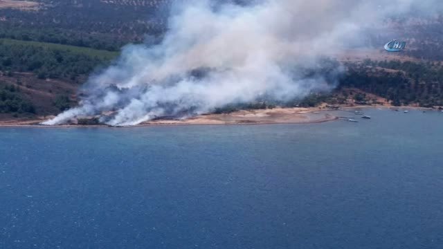Cunda Adası'nda Orman Yangını