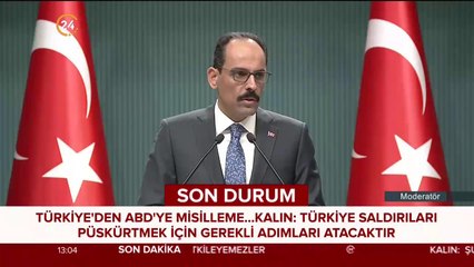 Türkiye'den ABD'ye misilleme