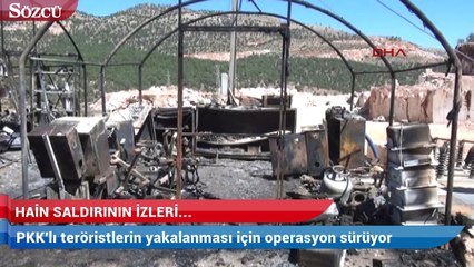 Adıyaman’da hain saldırının izleri