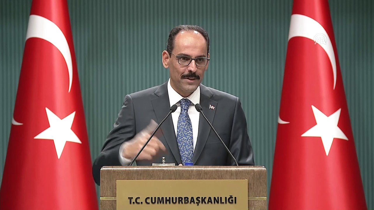 Kalın - Cumhurbaşkanı Erdoğan'ın Merkel ve Macron ile görüşmesi - ANKARA