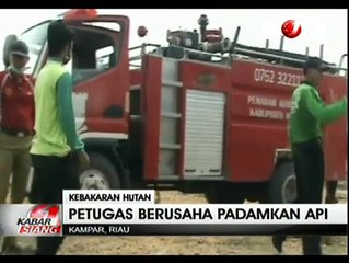 Kebakaran Lahan di Kampar Belum Berhasil Dipadamkan