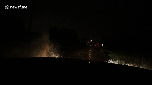 Street resembles canal in Oklahoma following flash flooding