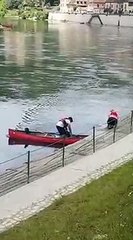 Une sortie de kayak bien raté... Plouf