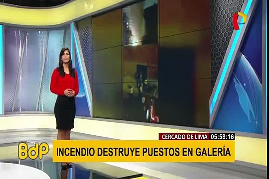 Centro de Lima: incendio en galería dejó cuantiosos daños materiales