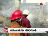 Kebakaran Hebat Hanguskan Gudang Kayu di Tangerang