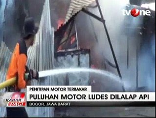 Penitipan Motor di Stasiun Bogor Terbakar