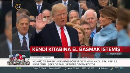 Kendi kitabına el basmak istemiş