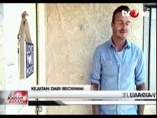 Datangi Rumah Fan, Beckham Beri Cek Senilai Rp1,3 Miliar