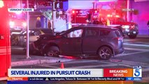 Several Injured When Police Pursuit Ends in Crash