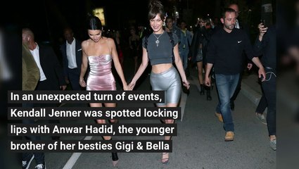 Kendall Jenner Spotted Kissing Gigi & Bella Hadid's Younger Brother