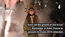 Gucci Set The Runway On Fire For Cruise 2019