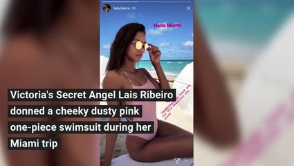 Lais Ribeiro's Sexy Swimsuit Doubles As Chic Top