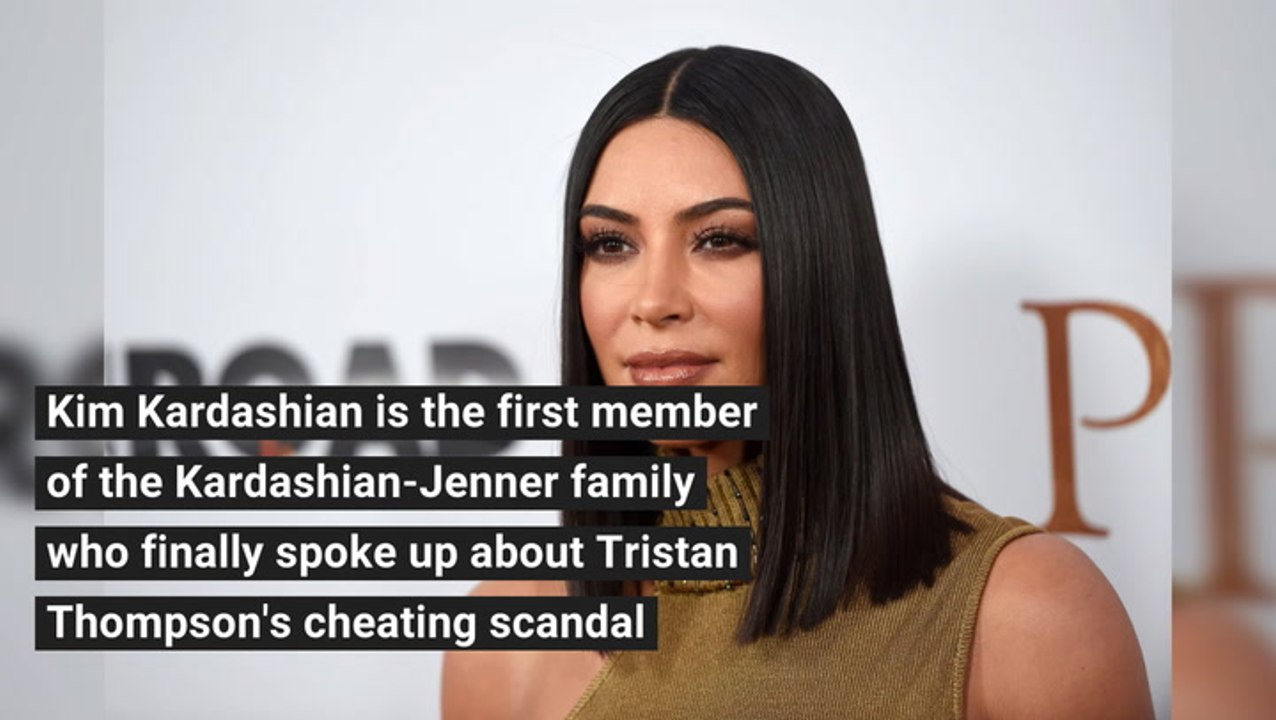 Kim Kardashian Breaks Silence on Tristan Thompson's Cheating Scandal