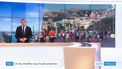 Nice : un feu d'artifice sous haute protection