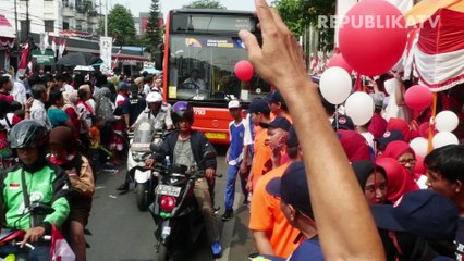 Kemeriahan Kirab Obor Asian Games di Selatan Jakarta