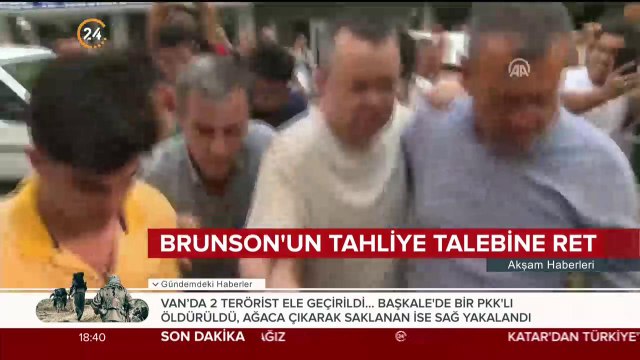 Rahip Brunson'ın tahliye talebine ret