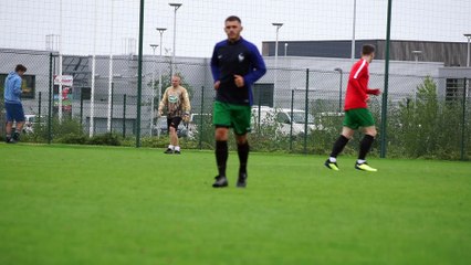 Échauffement Jordane match au VAFC