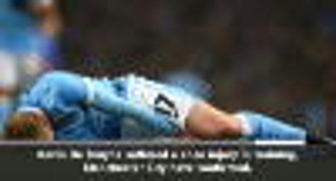De Bruyne suffers knee injury in Man City training