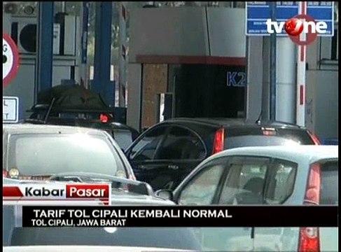 Tarif Tol Cipali Kembali Normal